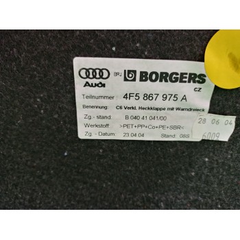 Recambio de guarnecido porton trasero para audi a6 berlina (4f2) 2.4 referencia OEM IAM 4F5867975A  