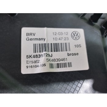 Recambio de elevalunas trasero izquierdo para volkswagen golf vi (5k1) advance referencia OEM IAM 5K4839729J  