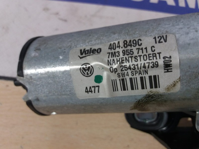 Recambio de motor limpia trasero para seat alhambra (7v9) 2.0 tdi referencia OEM IAM 7M3955711  