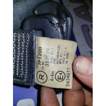 Recambio de cinturon seguridad trasero derecho para peugeot 107 1.0 cat (384f) referencia OEM IAM 7P1200  