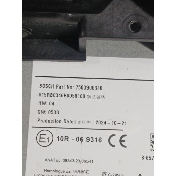 Recambio de pantalla multifuncion para peugeot rifter 1.5 bluehdi 100 referencia OEM IAM 7503900346  