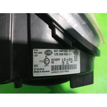 Recambio de faro izquierdo para volkswagen golf vi (5k1) advance referencia OEM IAM 5K1941751D / 5K1941005L  