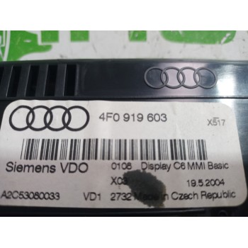 Recambio de pantalla multifuncion para audi a6 berlina (4f2) 2.4 referencia OEM IAM 4F0919603  