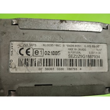 Recambio de sistema audio / radio cd para seat ibiza (6l1) 1.9 sdi referencia OEM IAM 6L0035186C  