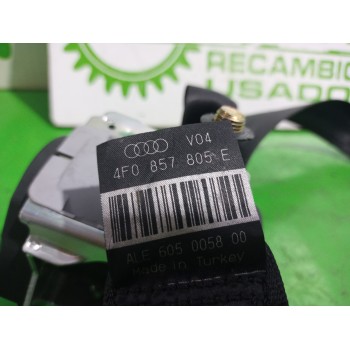 Recambio de cinturon seguridad trasero derecho para audi a6 berlina (4f2) 2.4 referencia OEM IAM 4F0857805E  