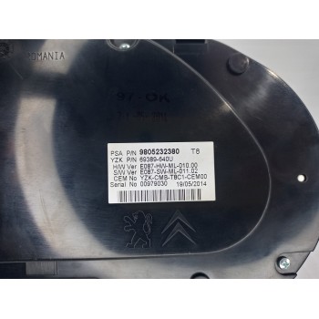 Recambio de cuadro instrumentos para peugeot 3008 style referencia OEM IAM 9805232380  
