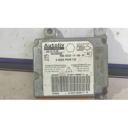 Recambio de centralita airbag para peugeot 206 berlina 1.9 diesel referencia OEM IAM 9644903280  