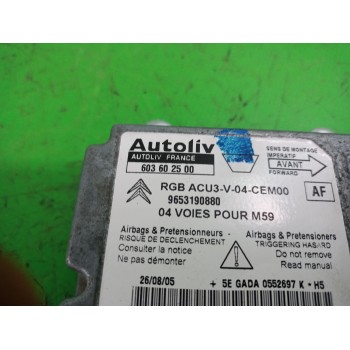 Recambio de centralita airbag para citroën berlingo 1.9 diesel referencia OEM IAM 9653190880  