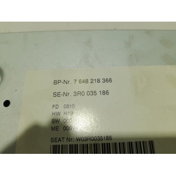 Recambio de sistema audio / radio cd para seat exeo berlina (3r2) 2.0 tdi referencia OEM IAM 3R0035186  
