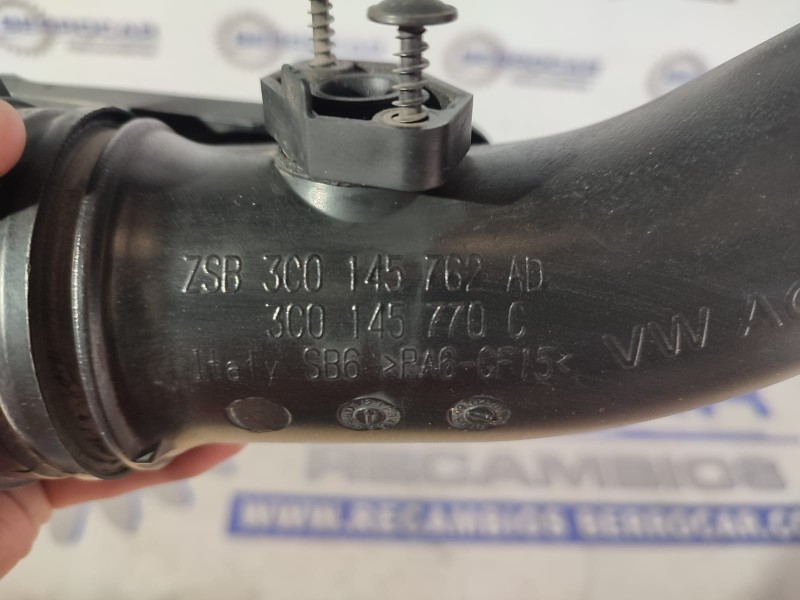 Recambio de tubo para seat leon (1p1) referencia OEM IAM 3C0145770  