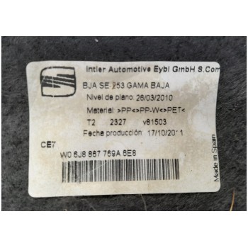 Recambio de bandeja trasera para seat ibiza st (6j8) referencia OEM IAM 6J8867769A  