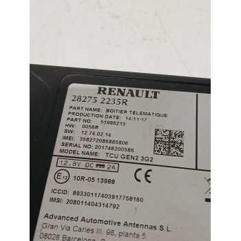 Recambio de modulo electronico para smart forfour hatchback (453) electric drive / eq (453.091) referencia OEM IAM 282752235R  