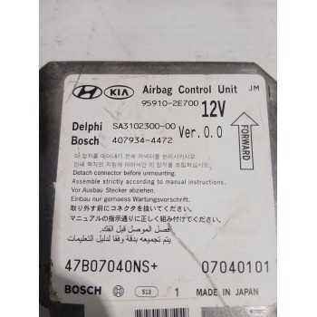 Recambio de centralita airbag para hyundai tucson (jm) 2.0 crdi referencia OEM IAM 959102E700  