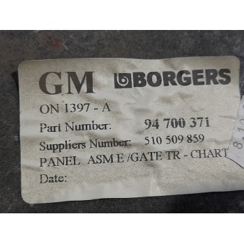 Recambio de tapa maletero para opel astra h ber. 1.7 16v cdti referencia OEM IAM 94700371 / 510509859  