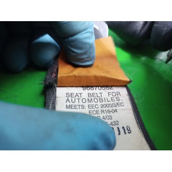 Recambio de cinturon seguridad trasero central para chevrolet aveo ls referencia OEM IAM 96870562  