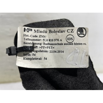 Recambio de paso rueda trasero derecho para skoda yeti active referencia OEM IAM 5L0810970A  