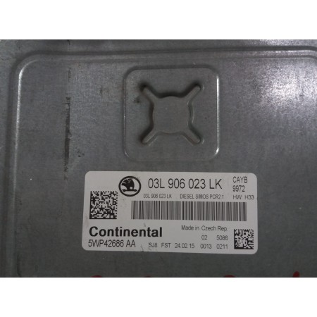 Recambio de centralita motor uce para skoda spaceback (5h) 1.6 tdi referencia OEM IAM 03L906023  