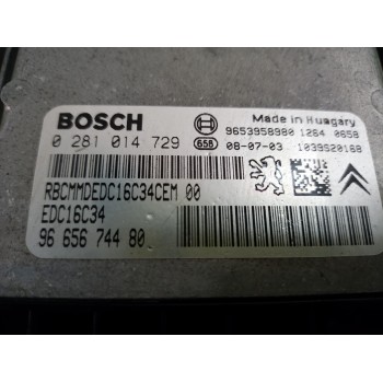 Recambio de centralita motor uce para citroën c4 grand picasso exclusive referencia OEM IAM 0281014729  