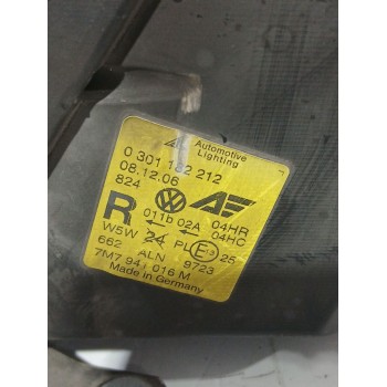 Recambio de faro derecho para seat alhambra (7v8, 7v9) 1.9 tdi referencia OEM IAM 7M7941016M  