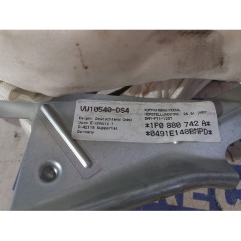 Recambio de airbag cortina delantero derecho para seat leon (1p1) 1.9 tdi referencia OEM IAM 1P0880742  