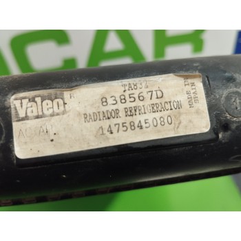 Recambio de radiador agua para citroën evasion 1.9 turbodiesel referencia OEM IAM 838567D  