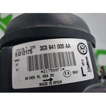 Recambio de faro izquierdo para volkswagen passat berlina (3c2) 2.0 tdi referencia OEM IAM 3C0941005AA  