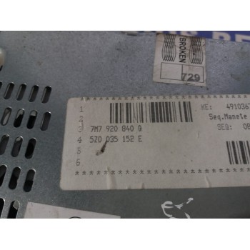 Recambio de sistema audio / radio cd para seat alhambra (7v9) 2.0 tdi referencia OEM IAM 5Z0035152  