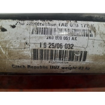 Recambio de eje trasero para volkswagen caddy ka/kb (2k) 1.9 tdi referencia OEM IAM 2K0500051  