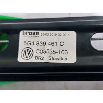 Recambio de elevalunas trasero izquierdo para volkswagen golf vii lim. (5g1) comfortline bluemotion referencia OEM IAM 5G4839461
