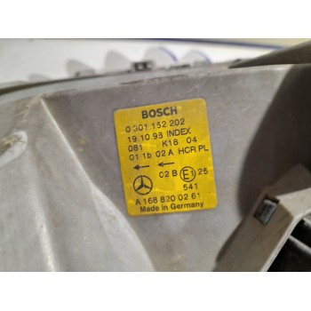 Recambio de faro derecho para mercedes-benz clase a (w168) 1.4 cat referencia OEM IAM A1688200261  