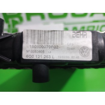 Recambio de radiador agua para skoda fabia (6y2/6y3) 1.2 12v referencia OEM IAM 6Q121253  