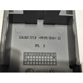 Recambio de mando elevalunas delantero derecho para skoda spaceback (5h) 1.6 tdi referencia OEM IAM 5JA867171  