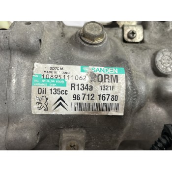 Recambio de compresor aire acondicionado para peugeot 308 sw envy referencia OEM IAM 9671216780  