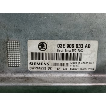 Recambio de centralita motor uce para skoda fabia (6y2/6y3) 1.2 12v referencia OEM IAM 03E906033  