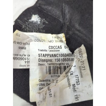 Recambio de suelo maletero para alfa romeo giulietta (940_) 1.6 jtdm (940fxd1a) referencia OEM IAM 01561060680  