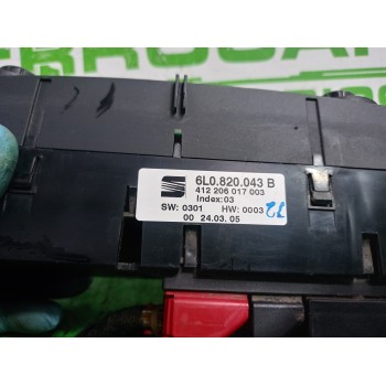 Recambio de mando calefaccion / aire acondicionado para seat ibiza (6l1) 1.9 sdi referencia OEM IAM 6L0820043B  