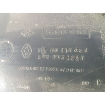 Recambio de guarnecido puerta delantera derecha para renault kangoo 1.5 dci diesel fap referencia OEM IAM 8200618589  
