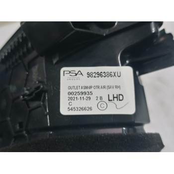 Recambio de rejilla aireadora para opel corsa f edition referencia OEM IAM 98296386XU  