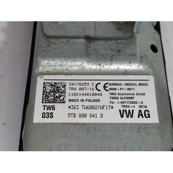 Recambio de airbag delantero izquierdo para volkswagen touran (5t1) advance bmt referencia OEM IAM 5TB880841D  