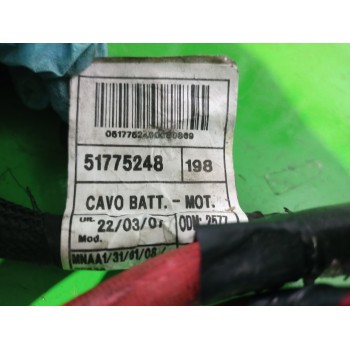 Recambio de borna postiva para fiat bravo (198) 1.9 dynamic multijet referencia OEM IAM 51775248  