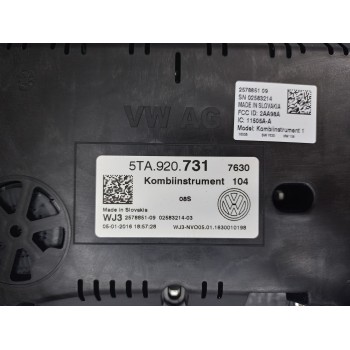 Recambio de cuadro instrumentos para volkswagen touran (5t1) advance bmt referencia OEM IAM 5TA920731  